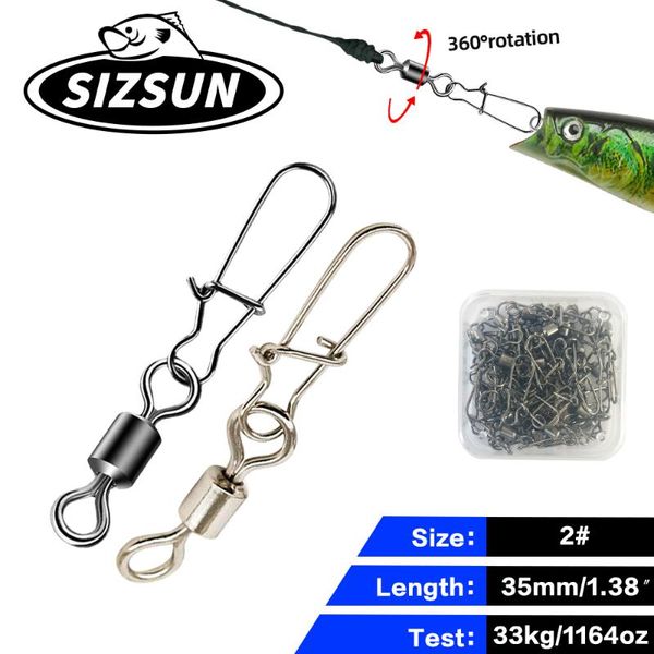fishing hooks 50 pcs stainless steel swivels connector with snap pin barrel bearing rolling for hook line lure tackle accessories
fishing hooks 50 pcs stainless steel swivels connector with snap pin barrel bearing rolling for hook line lure tackle accessories