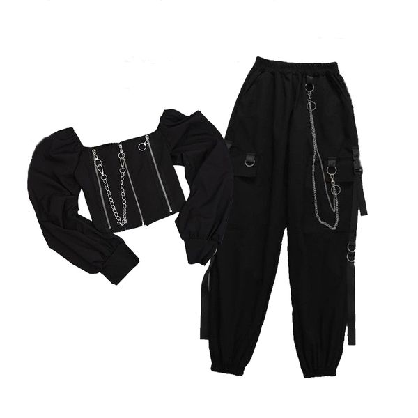 women's jeans spring fashion harajuku chain cargo pants high waist women streetwear straight femme blue 100% cotton 2 piece p179
women's jeans spring fashion harajuku chain cargo pants high waist women streetwear straight femme blue 100% cotton 2 piece p179