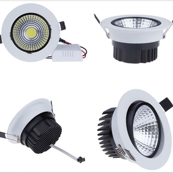 downlights bright dimmable led downlight cob ceiling spot lights 3w 5w 7w 10w 12w 15w 20w recessed lamp 4000k indoor lighting