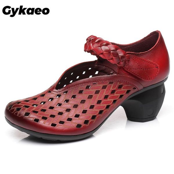 dress shoes gykaeo fashion summer real leather women pumps retro lady 6cm high heels hollow out handmade genuine, Black
dress shoes gykaeo fashion summer real leather women pumps retro lady 6cm high heels hollow out handmade genuine, Black