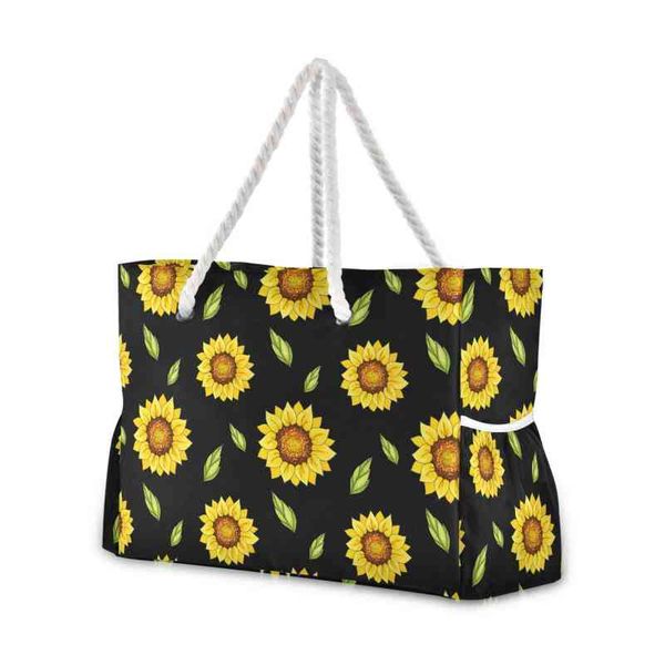 shopping 2021 big handbag nylon shoulder sunflower printing designer women messenger ladies casual tote bags beach 220310
shopping 2021 big handbag nylon shoulder sunflower printing designer women messenger ladies casual tote bags beach 220310