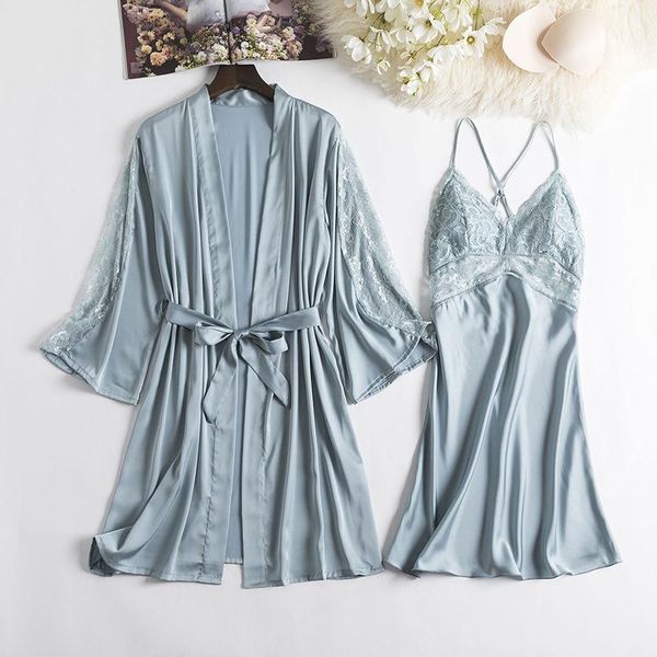 women's sleepwear lady lace patchwork kimono gown satin nightwear nightdress sleep dress casual intimate lingerie bathrobe, Black;red
women's sleepwear lady lace patchwork kimono gown satin nightwear nightdress sleep dress casual intimate lingerie bathrobe, Black;red