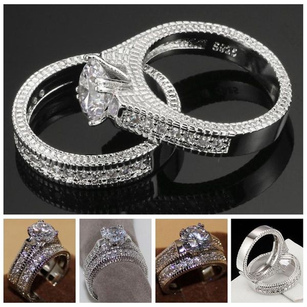 wedding rings 30% silver copper white gold color finger ring zircon cz engagement band for women men bijoux gift, Slivery;golden
wedding rings 30% silver copper white gold color finger ring zircon cz engagement band for women men bijoux gift, Slivery;golden