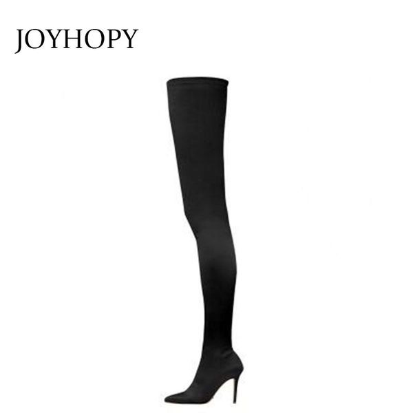 boots fashion elastic stockings over the knee women autumn winter stretch fabric thin high heels shoes woman thigh wb1494, Black
boots fashion elastic stockings over the knee women autumn winter stretch fabric thin high heels shoes woman thigh wb1494, Black