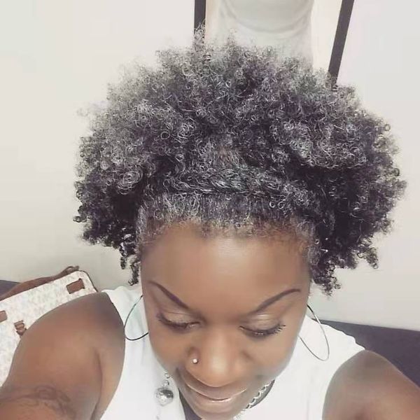 silver ash grey hair ponytail hairstyle for black women short afro kinky puff bun updo extension clip in 120g
silver ash grey hair ponytail hairstyle for black women short afro kinky puff bun updo extension clip in 120g