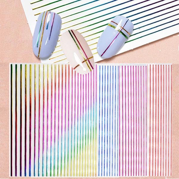 3d nail sticker rainbow color stripe lines foils nails stickers adhesive transfer manicure diy art decals tips1, Black
3d nail sticker rainbow color stripe lines foils nails stickers adhesive transfer manicure diy art decals tips1, Black