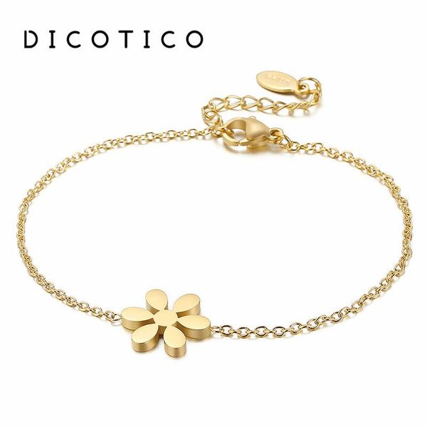 charm bracelets creative wrist bracelet for women three colors stainless steel little flower chain pulseras jewelry accessory, Golden;silver
charm bracelets creative wrist bracelet for women three colors stainless steel little flower chain pulseras jewelry accessory, Golden;silver