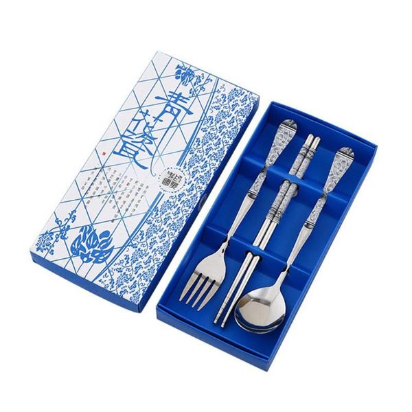 chopsticks 3pcs chopstick spoon fork set package and gift stainless steel 20*10*2cm kitchen tableware dinnerware
chopsticks 3pcs chopstick spoon fork set package and gift stainless steel 20*10*2cm kitchen tableware dinnerware