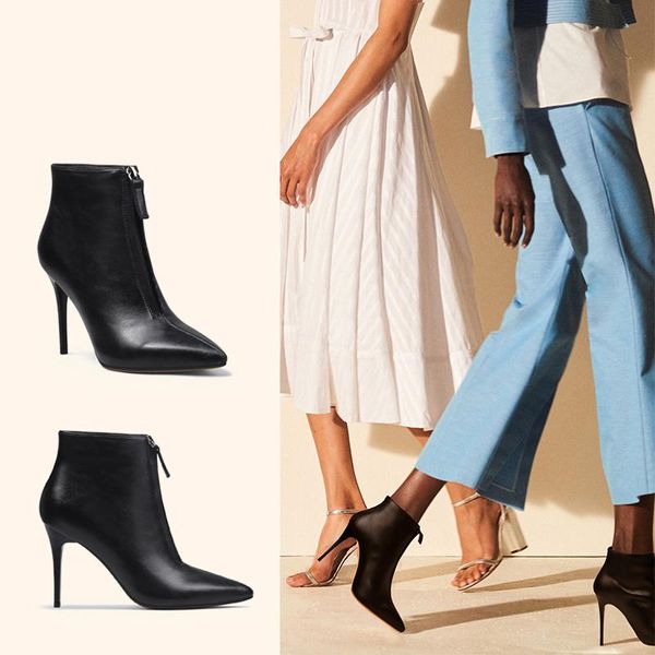 boots lady fashion genuine leather front zip 9cm super high heels pointed toe concise runway wedding party dress hl306 muyisexi, Black
boots lady fashion genuine leather front zip 9cm super high heels pointed toe concise runway wedding party dress hl306 muyisexi, Black