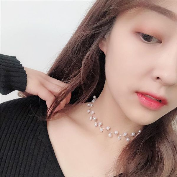 chokers korean fashion white simulated pearl plastic beads necklace for women fresh nice girls choker leisure jewelry, Golden;silver
chokers korean fashion white simulated pearl plastic beads necklace for women fresh nice girls choker leisure jewelry, Golden;silver