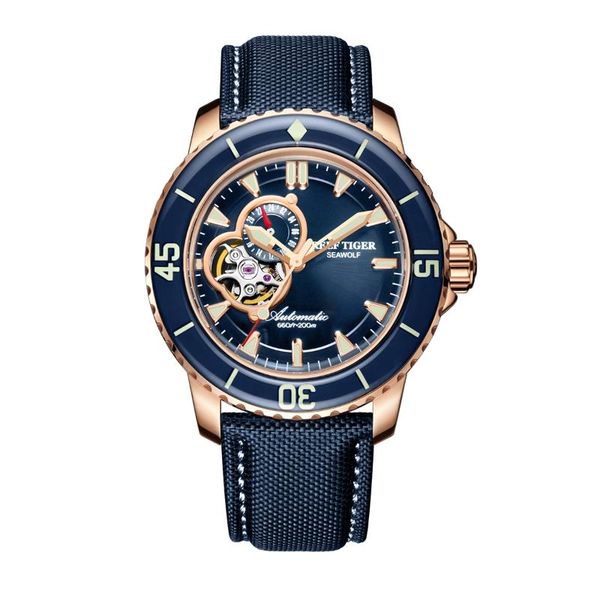 wristwatches reef tiger mens diver watches sport automatic wristwatch 200m waterproof luminous skeleton nylon strap sapphire bezel rga3039, Slivery;brown
wristwatches reef tiger mens diver watches sport automatic wristwatch 200m waterproof luminous skeleton nylon strap sapphire bezel rga3039, Slivery;brown