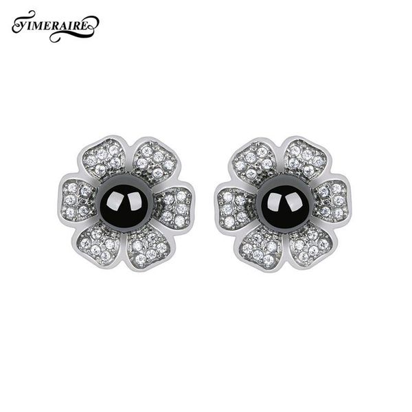 stud fashion jewelry silver crystal flower earring for women perforated female elegant black white ceramic statement ear, Golden;silver
stud fashion jewelry silver crystal flower earring for women perforated female elegant black white ceramic statement ear, Golden;silver