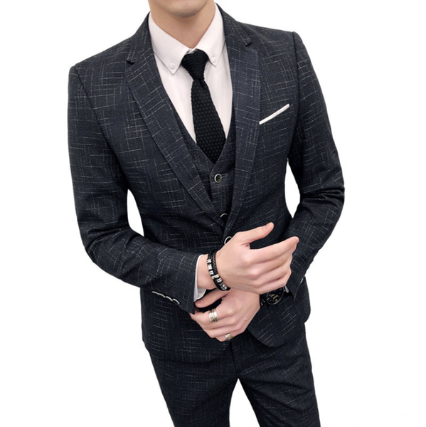 men's suits & blazers three 3 pieces dresses suit (jacket+vest+pant) wedding tuxedos groom 2021 fashion men prom party, White;black
men's suits & blazers three 3 pieces dresses suit (jacket+vest+pant) wedding tuxedos groom 2021 fashion men prom party, White;black