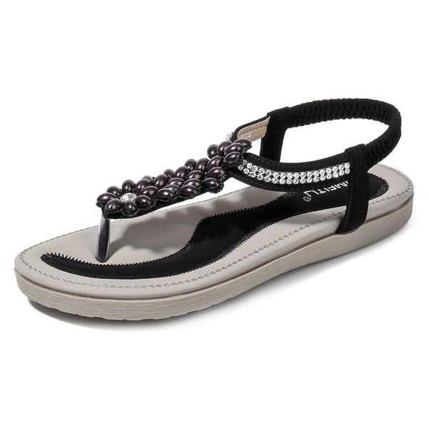 sandals female shoe large size girls big comfort pearl flat rhinestone fashion pu crystal floral back strap scandals ca, Black
sandals female shoe large size girls big comfort pearl flat rhinestone fashion pu crystal floral back strap scandals ca, Black