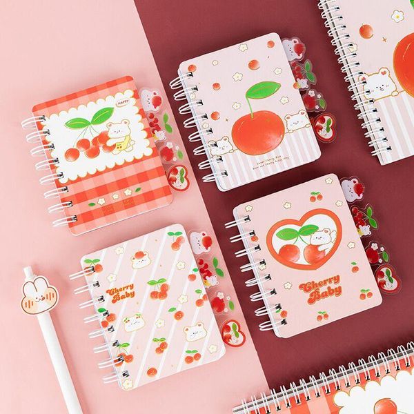 kawaii cherry baby mini pocket sprial journal notebook with 4pcs bookmark diary agenda notepad planner school stationery notepads, Purple;pink
kawaii cherry baby mini pocket sprial journal notebook with 4pcs bookmark diary agenda notepad planner school stationery notepads, Purple;pink
