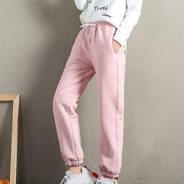 running pants winter women harem gym sweatpants solid thick warm female casual sport pantalones fleece trousers, Black;blue
running pants winter women harem gym sweatpants solid thick warm female casual sport pantalones fleece trousers, Black;blue