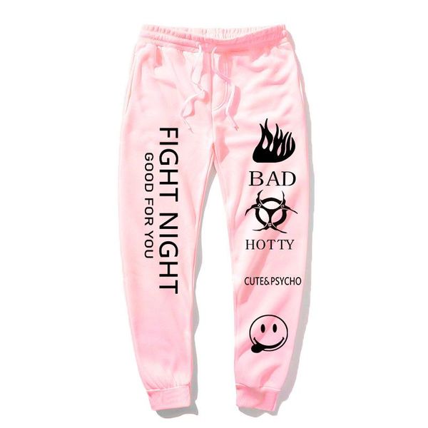 men's pants and women's high waist casual hip-hop sports loose snake-shaped letter printed cotton jogging pant, Black
men's pants and women's high waist casual hip-hop sports loose snake-shaped letter printed cotton jogging pant, Black