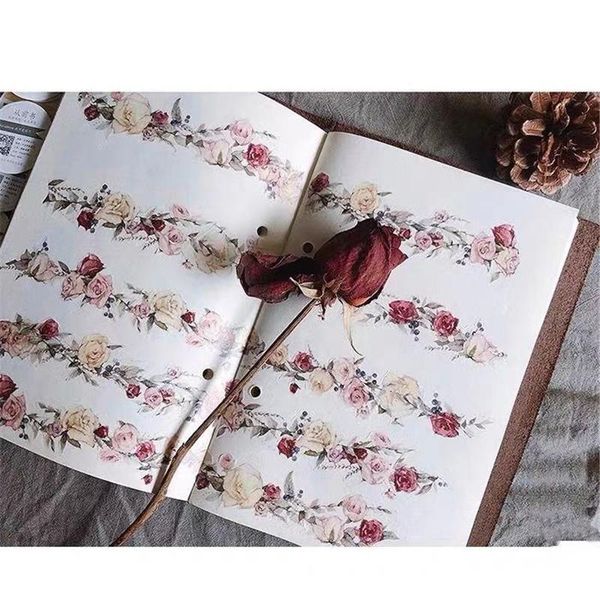 vintage rose washi tape for card making journal diy scrapbooking decorative sticker gift wrap
vintage rose washi tape for card making journal diy scrapbooking decorative sticker gift wrap