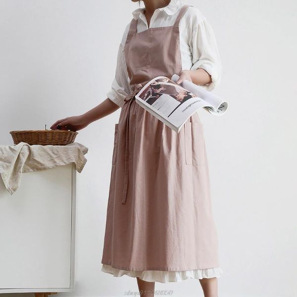 aprons women cotton linen cross back apron japanese housework baking wrap florist dress kitchen o07 21 drop
aprons women cotton linen cross back apron japanese housework baking wrap florist dress kitchen o07 21 drop