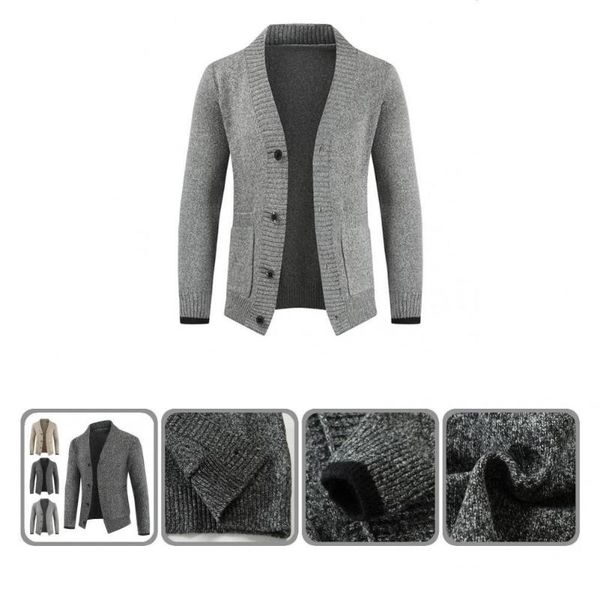 men's sweaters windproof elastic v-neck pockets warm men sweater jacket for holiday, White;black
men's sweaters windproof elastic v-neck pockets warm men sweater jacket for holiday, White;black