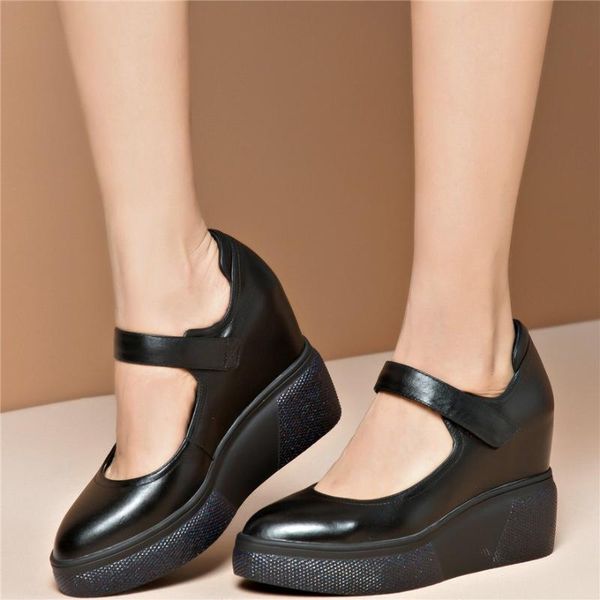 boots platform trainers women genuine leather wedges high heel ankle female pointed toe fashion sneakers low hook mary janes, Black
boots platform trainers women genuine leather wedges high heel ankle female pointed toe fashion sneakers low hook mary janes, Black