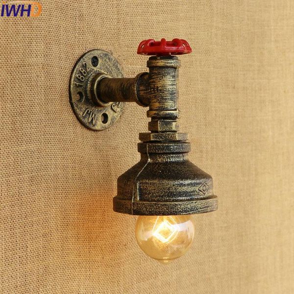 wall lamp iwhd loft style industrial light fixtures antique water pipe vintage sconce lampara appliques pared murale led 
wall lamp iwhd loft style industrial light fixtures antique water pipe vintage sconce lampara appliques pared murale led