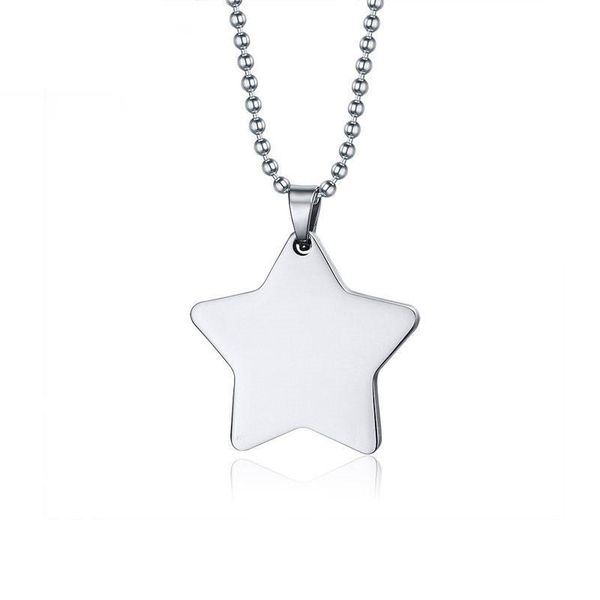 pendant necklaces modyle custom name star necklace 316l stainless steel pendants for men women chain, Silver
pendant necklaces modyle custom name star necklace 316l stainless steel pendants for men women chain, Silver