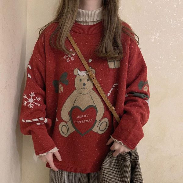 women's sweaters cute loose sweater women japanese kawaii ulzzang female korean harajuku clothing for poncho brandy jumper, White;black
women's sweaters cute loose sweater women japanese kawaii ulzzang female korean harajuku clothing for poncho brandy jumper, White;black