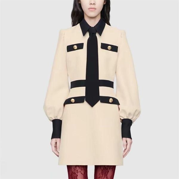 casual dresses women runway dress 2021 star style turn-down collar long sleeve patchwork elegant work vestido np0921c, Black;gray
casual dresses women runway dress 2021 star style turn-down collar long sleeve patchwork elegant work vestido np0921c, Black;gray