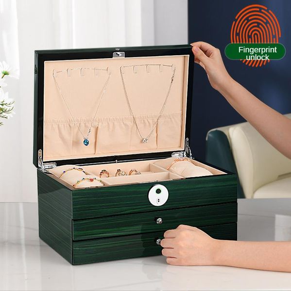 jewelry pouches, bags luxury fingerprint multi layer storage box large capacity password lock wood organizer for girl gift, Pink;blue
jewelry pouches, bags luxury fingerprint multi layer storage box large capacity password lock wood organizer for girl gift, Pink;blue