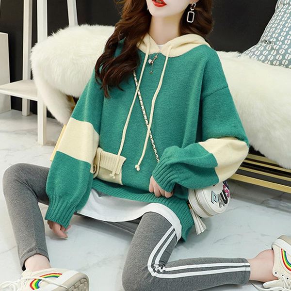 women's sweaters women long sleeve hooded sweater female 2021 korean style casual autumn winter pullover loose jumper pull, White;black
women's sweaters women long sleeve hooded sweater female 2021 korean style casual autumn winter pullover loose jumper pull, White;black