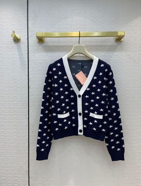 women's knits & tees sweet starry jacquard cardigans for women summer 2021 high-end brand v-neck long sleeve casual contrast, White
women's knits & tees sweet starry jacquard cardigans for women summer 2021 high-end brand v-neck long sleeve casual contrast, White