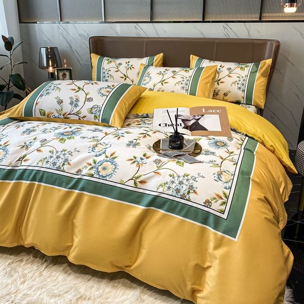 autumn winter european soft matte printed and stitched large flower seri pure cotton four piece set
autumn winter european soft matte printed and stitched large flower seri pure cotton four piece set