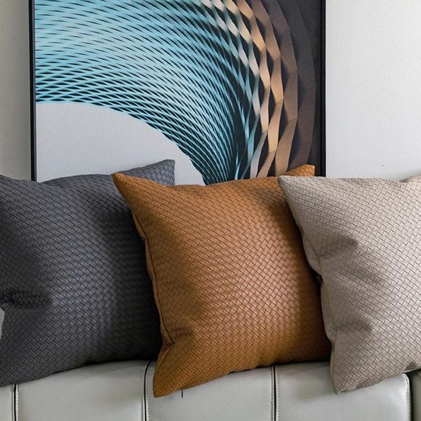 cushion/decorative pillow 30x50cm/45x45cm nordic style simple braided lattice pu leather pillowcase sofa back cushion cover home decor case
cushion/decorative pillow 30x50cm/45x45cm nordic style simple braided lattice pu leather pillowcase sofa back cushion cover home decor case