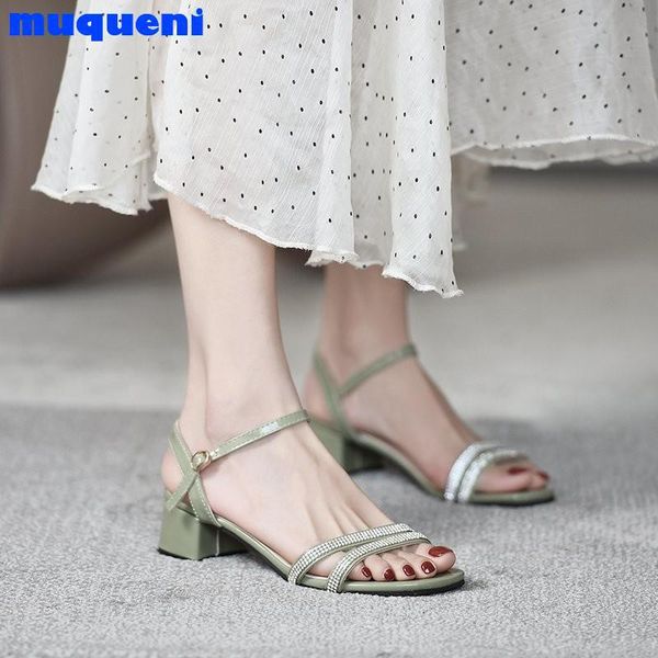 sandals women summer shoes mid heel flip gladiator crystal buckle woman back strap mujer, Black
sandals women summer shoes mid heel flip gladiator crystal buckle woman back strap mujer, Black