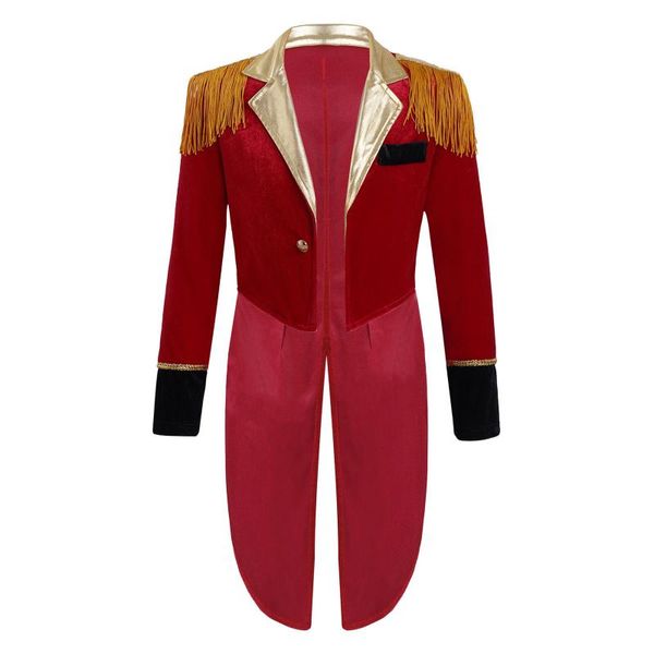 jackets kids boys girls ringmaster circus costume lapel collar fringes gold trimmings tailcoat jacket halloween carnival party dress up, Blue;gray
jackets kids boys girls ringmaster circus costume lapel collar fringes gold trimmings tailcoat jacket halloween carnival party dress up, Blue;gray