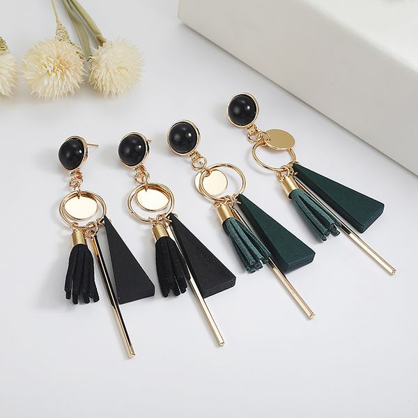 dangle chandelier metal ring irregular stud geometric triangle auricular circulation sue long versatile earrings, Silver
dangle chandelier metal ring irregular stud geometric triangle auricular circulation sue long versatile earrings, Silver