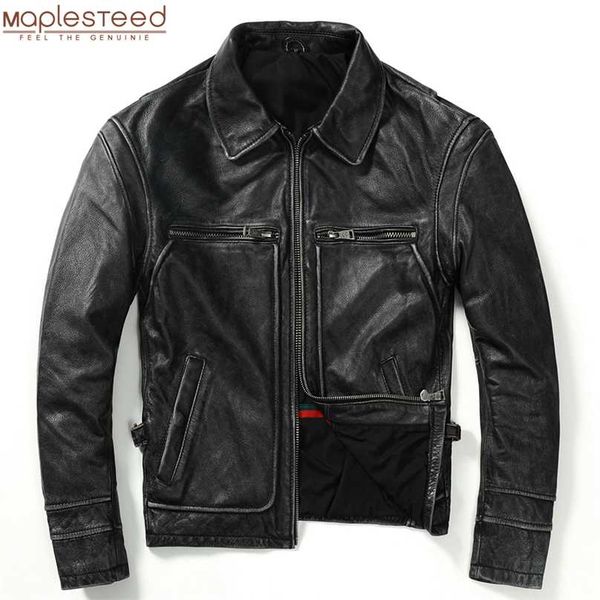vintage men leather jacket thick 100% natural cowhide motorcycle biker coat winter men's genuine leather clothing 3 colors m100 211222, Black
vintage men leather jacket thick 100% natural cowhide motorcycle biker coat winter men's genuine leather clothing 3 colors m100 211222, Black