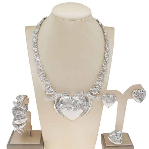 earrings & necklace yulaili wholesale italian jewelry set luxury bridal accessories for women bracelet earring ring, Silver
earrings & necklace yulaili wholesale italian jewelry set luxury bridal accessories for women bracelet earring ring, Silver