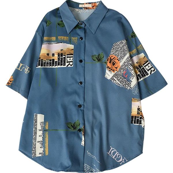 summer 2021 women's shirts korean harajuku loose short-sleeved female personality print ulzzang street women blouse blouses, White
summer 2021 women's shirts korean harajuku loose short-sleeved female personality print ulzzang street women blouse blouses, White