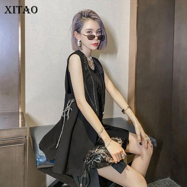 women's vests xitao diamonds bow single button vest women 2021 autumn casual fashion style temperament all match clothes zp1633, Black;white
women's vests xitao diamonds bow single button vest women 2021 autumn casual fashion style temperament all match clothes zp1633, Black;white
