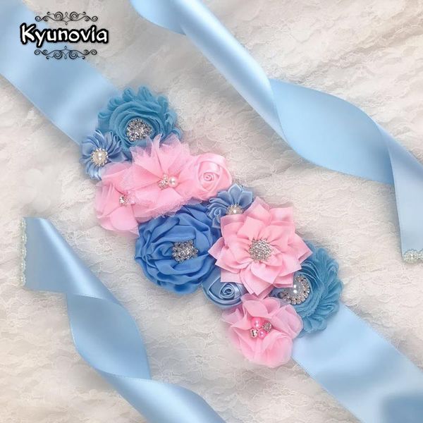wedding sashes kyunovia sky blue bridal sash rhinestone and satin ribbon flower maternity belt dress d153, White
wedding sashes kyunovia sky blue bridal sash rhinestone and satin ribbon flower maternity belt dress d153, White