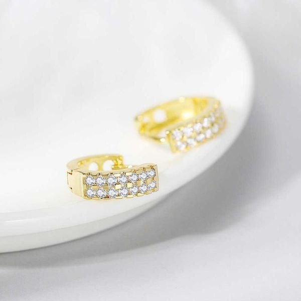 hoop & huggie iced out earrings for women men double row set zircon gold color hip hop daily fashion jewelry ear accessories kbe421, Golden;silver
hoop & huggie iced out earrings for women men double row set zircon gold color hip hop daily fashion jewelry ear accessories kbe421, Golden;silver