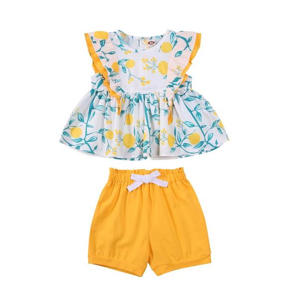 girls casual two-piece clothes set round collar sleeveless printed pattern and solid color shorts clothing sets, White
girls casual two-piece clothes set round collar sleeveless printed pattern and solid color shorts clothing sets, White