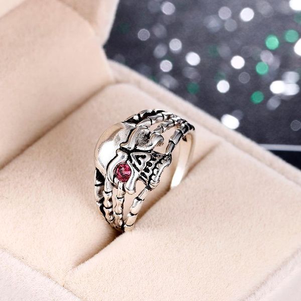 cluster rings 925 sterling silver personality punk human skeleton ladies ring jewelry for women party gift never fade drop, Golden;silver
cluster rings 925 sterling silver personality punk human skeleton ladies ring jewelry for women party gift never fade drop, Golden;silver