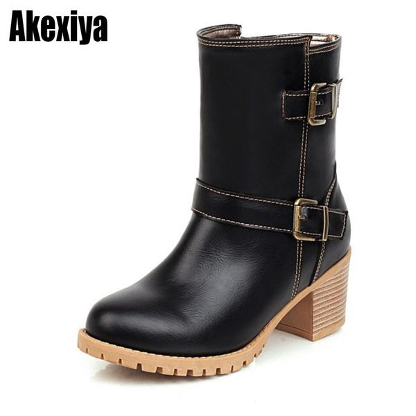 boots 2021 women's winter ankle belt buckle round toe british style platforms chunky heel bc1713, Black
boots 2021 women's winter ankle belt buckle round toe british style platforms chunky heel bc1713, Black