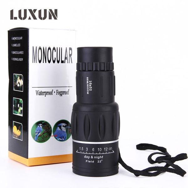 telescope & binoculars luxun 16x52 plastic black portable monoculars waterproof for outdoor sports tourism hunting
telescope & binoculars luxun 16x52 plastic black portable monoculars waterproof for outdoor sports tourism hunting