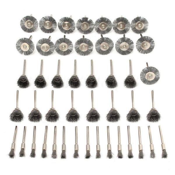 sanders est 45pcs steel wire wheel pen cup brushes set kit accessories for dremel rotary tool
sanders est 45pcs steel wire wheel pen cup brushes set kit accessories for dremel rotary tool