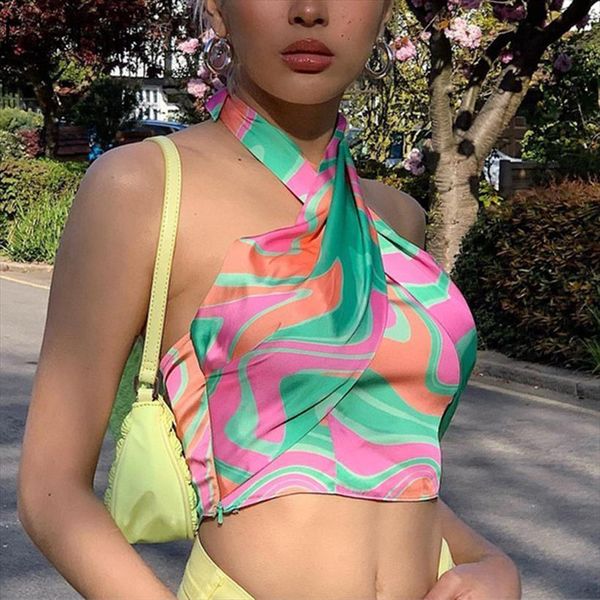 summer bandage green women cami crop hollow out backless sleeveless print halter neck tank y2k beach, White
summer bandage green women cami crop hollow out backless sleeveless print halter neck tank y2k beach, White