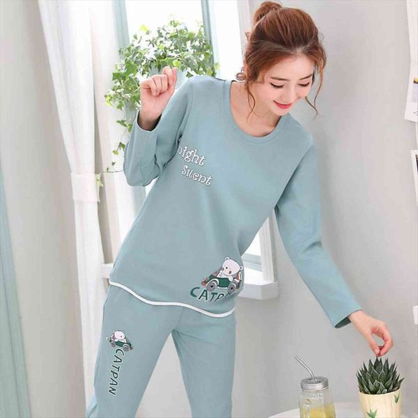 pajamas set cartoon nightwear women sleepwear girl pijama long pyjamas suit female clothing, Black;red
pajamas set cartoon nightwear women sleepwear girl pijama long pyjamas suit female clothing, Black;red